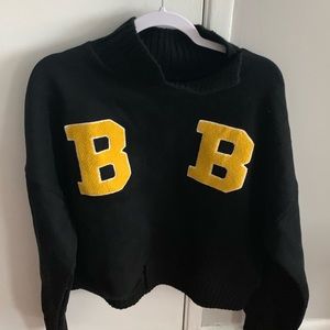 AKIRA ALWAYS BE MY BB TURTLENECK VARSITY SWEATER